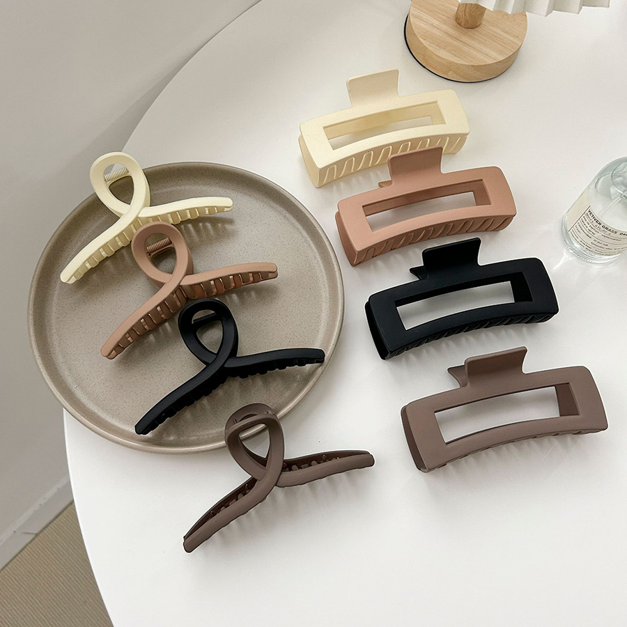 Women Accessories Combo Gift - 女性と女の子のための長方形のヘアクリップ,さまざまなサイズのヘアクリップ,ヘアライナー,スタイリングアクセサリー,母の贈り物,10cm, 2個