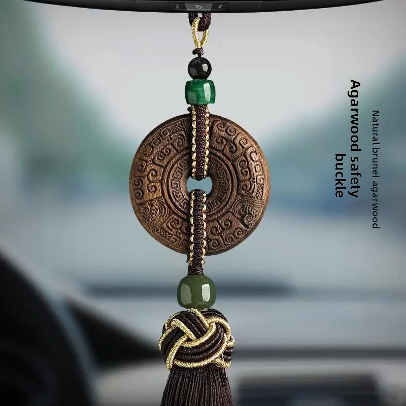 Women'S Alo Accessories - 精巧に彫られた高級アロエ車アクセサリー、平安バックルの内側と外側に、男性と女性向けの2026年車用リアビューミラーチャーム