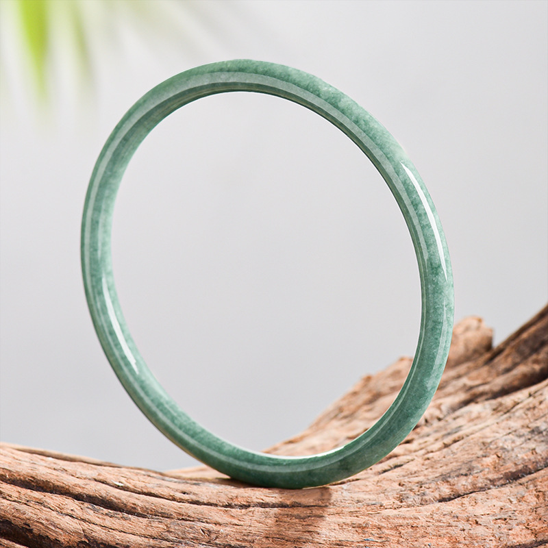 Women'S Accessories Designer - 天然ビルマ翡翠ブレスレットバングル 本翡翠 デザイナーアクセサリー 彫刻された宝石のお守り ファッション ヴィンテージ