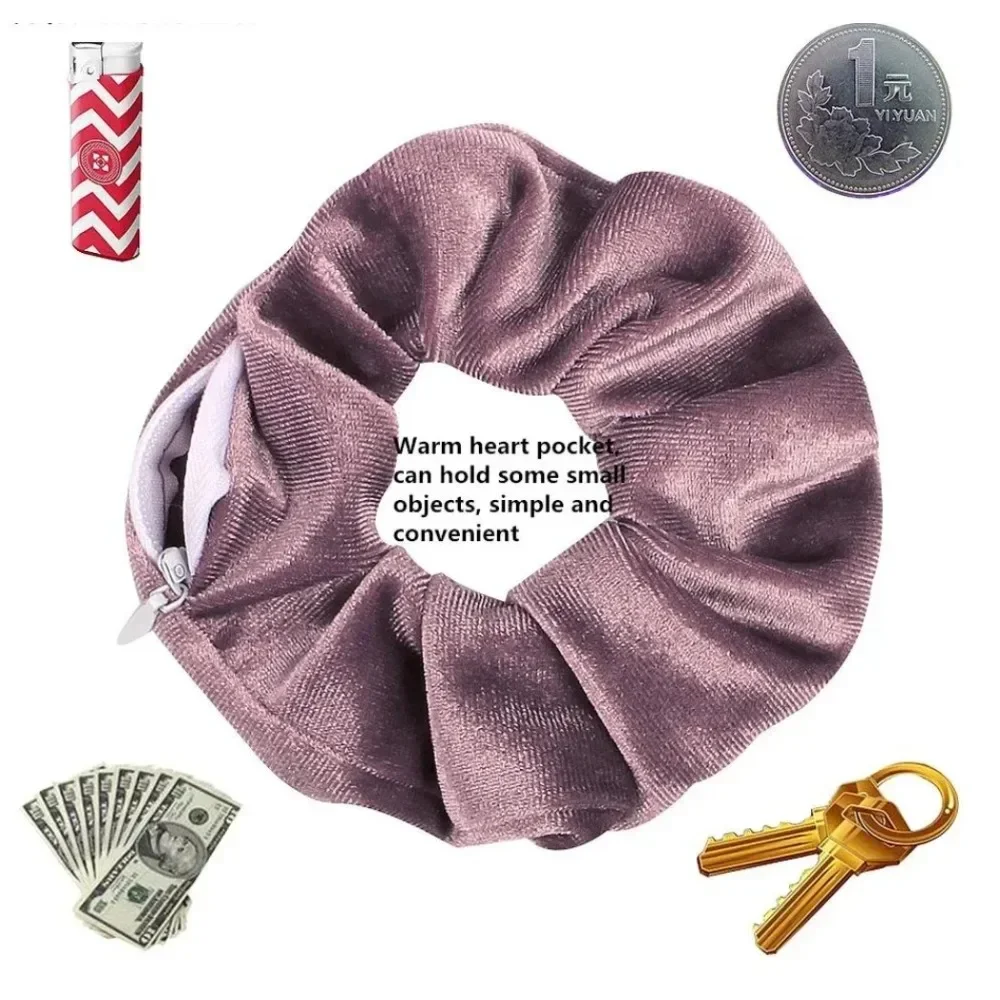 Women'S Accessories Wallet - 1PC ファッション ⁣ 隠し金庫新しいポケット財布ヘアシュシュレトロジッパー大腸弾性ヘアバンドヘアアクセサリーホット