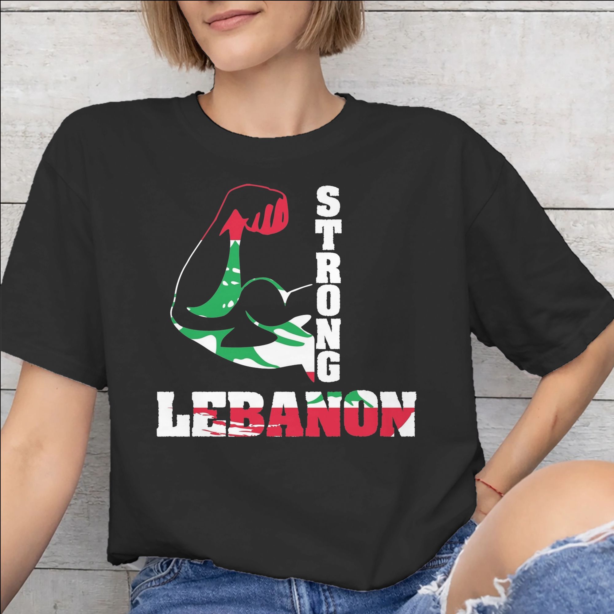 Women Accessories Lebanon - レバノン国旗ハートアクセサリー男性女性 Tシャツコットン Tシャツグラフィックプリント Tシャツ衣類