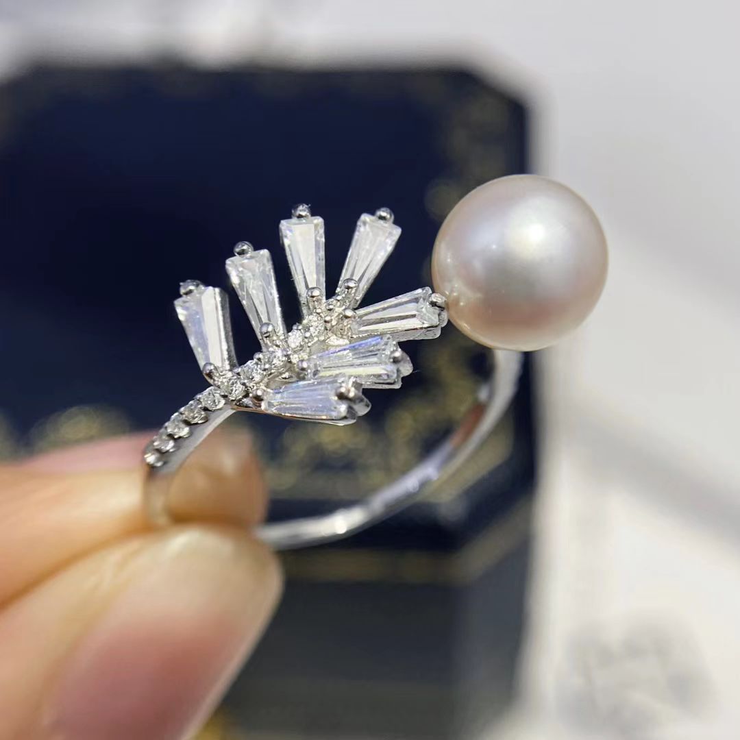 Ring Set Adjustable - 卸売 S925 スターリングシルバー 調整可能なリングマウント設定 ファインディングマウント アクセサリーパーツ