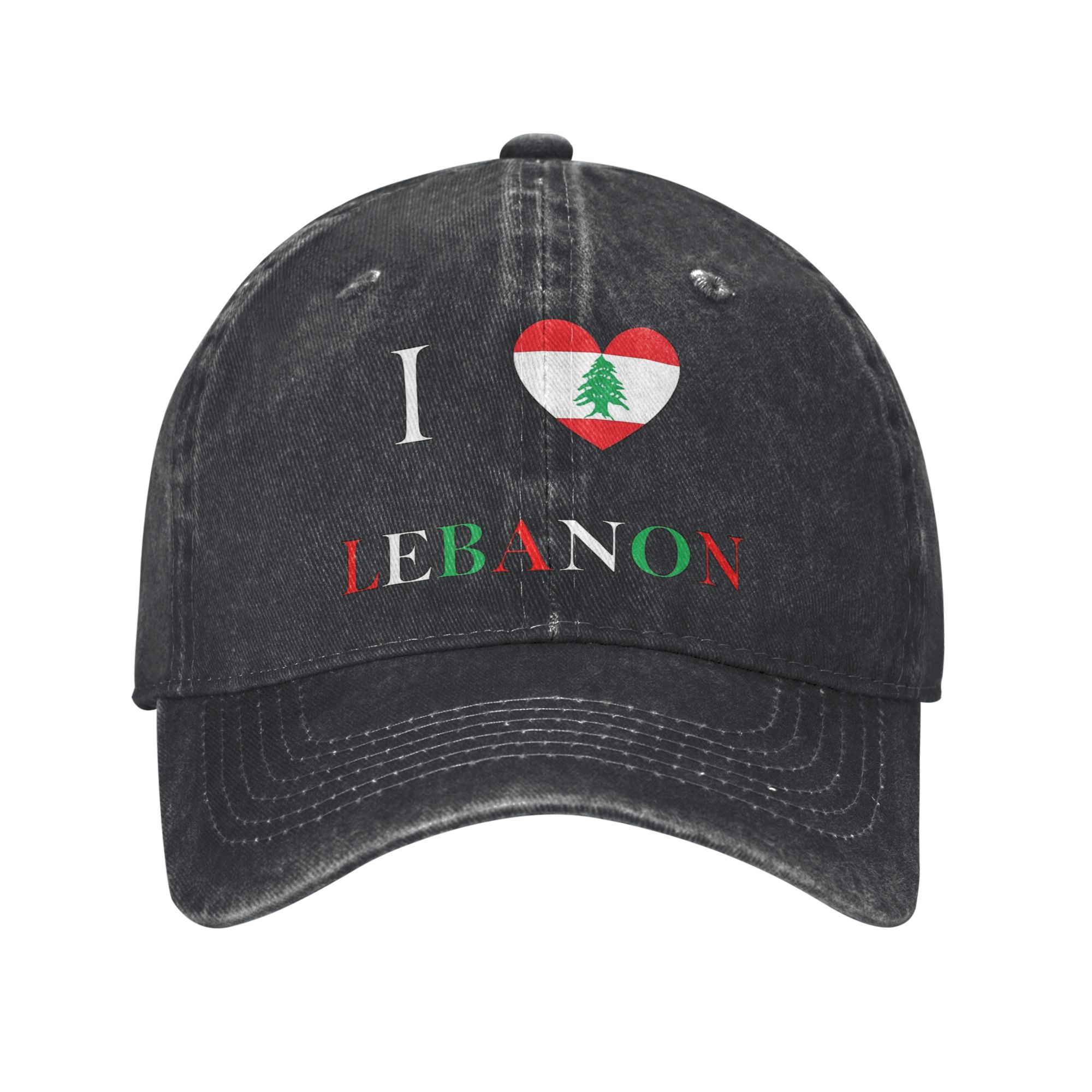 Women Accessories Lebanon - レバノン国旗ハートトラック運転手帽子アクセサリー男性女性野球帽カジュアル帽子キャップ調節可能な