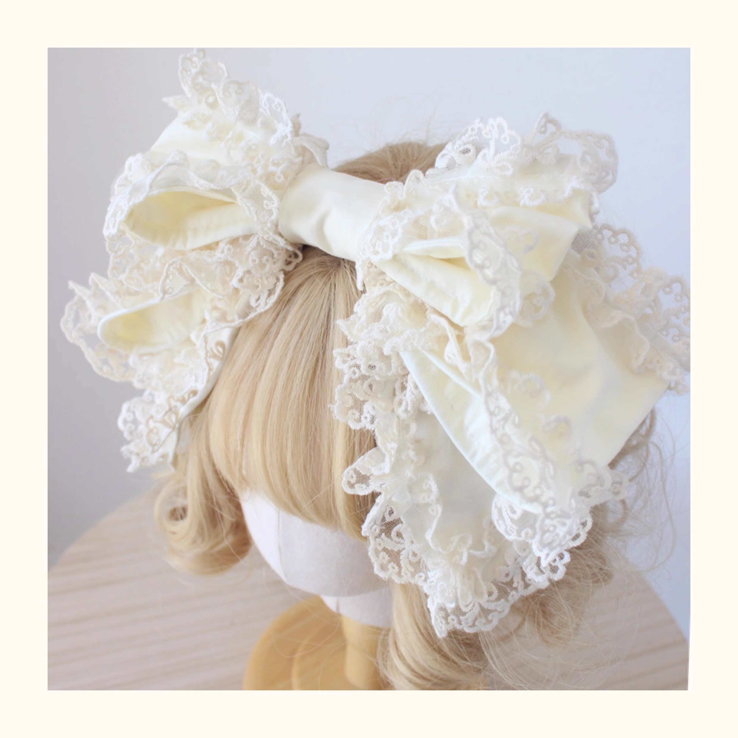 Women'S Victorian Accessories - ロリータ素敵なレースヘッドバンドヘアクリップ甘い大きな弓かわいいビクトリア朝のヘアフープコスプレかわいいゴシックヘアバンド女の子女性のための
