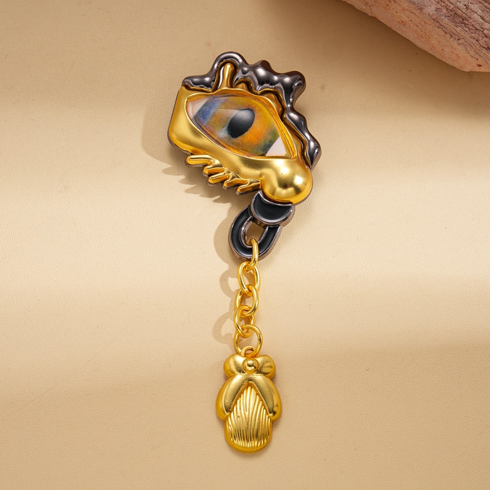 ハイエンドメタルアイティアドロップタッセルブローチピン女性用 - Women Accessories Jewelry のレビューと価格