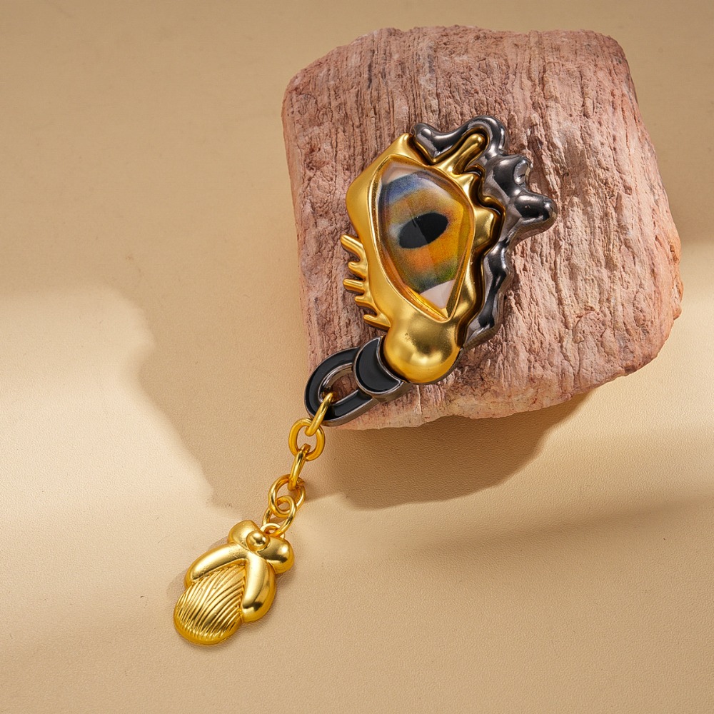 ハイエンドメタルアイティアドロップタッセルブローチピン女性用 - Women Accessories Jewelry のレビューと価格