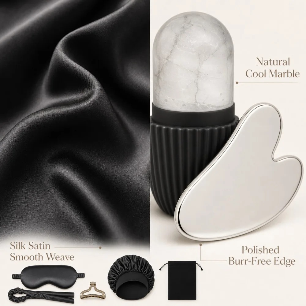 3/4/5/9点セット シルク睡眠セット アイマスク サテン - Women Accessories Combo Gift のレビューと価格