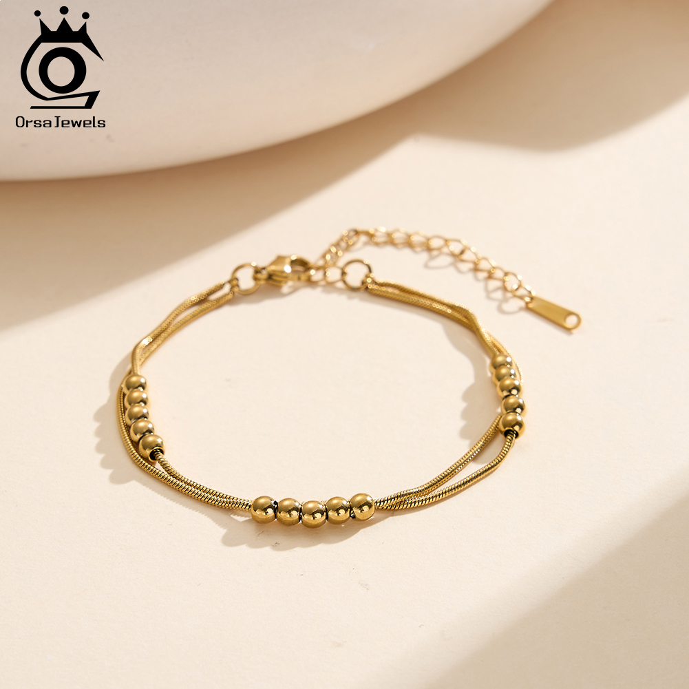 ORSA JEWELS ヴィンテージレイヤードアンクレットス - Beaded Anklet Chain のレビューと価格