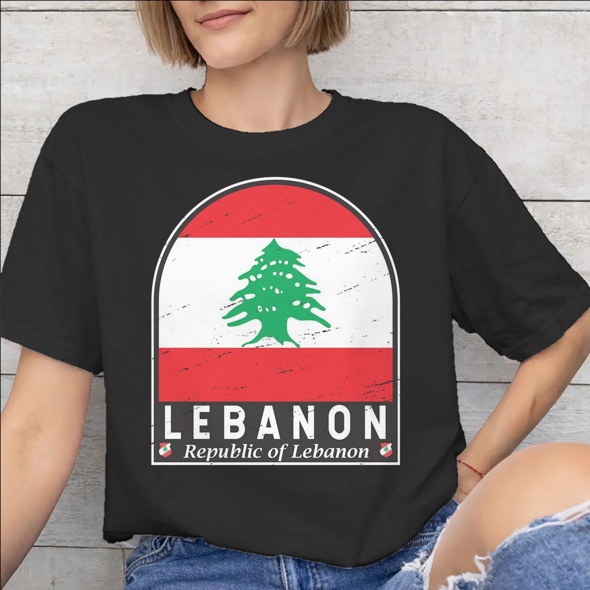 レバノン国旗ハートアクセサリー男性女性 Tシャツコットン T - Women Accessories Lebanon のレビューと価格