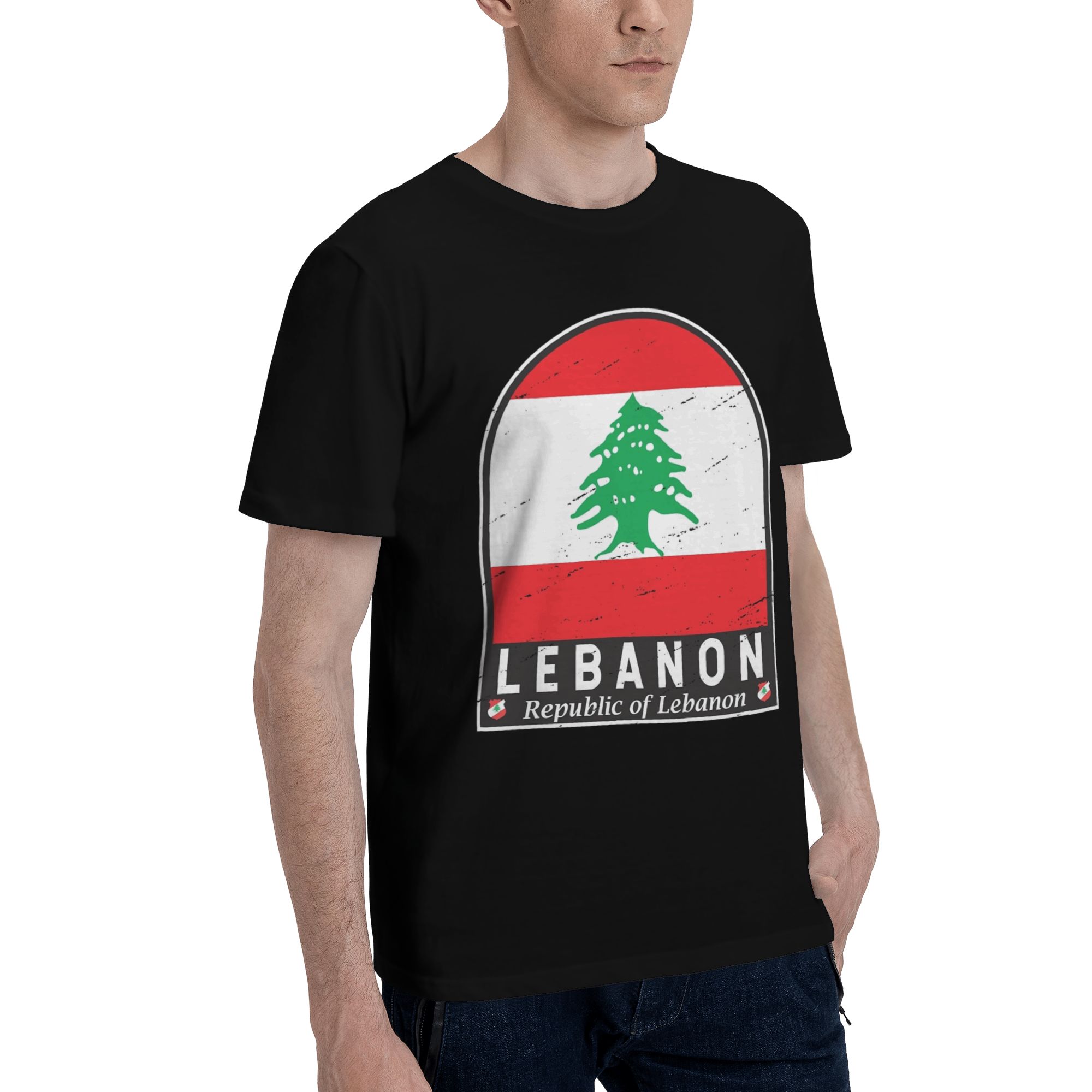 レバノン国旗ハートアクセサリー男性女性 Tシャツコットン T - Women Accessories Lebanon のレビューと価格