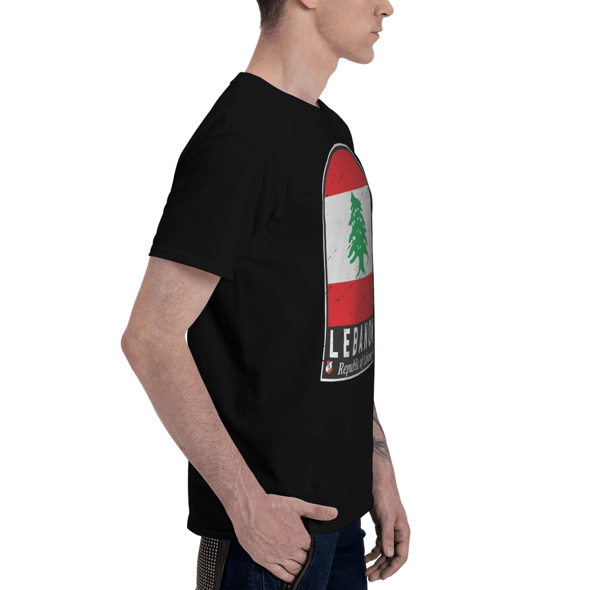 レバノン国旗ハートアクセサリー男性女性 Tシャツコットン T - Women Accessories Lebanon のレビューと価格