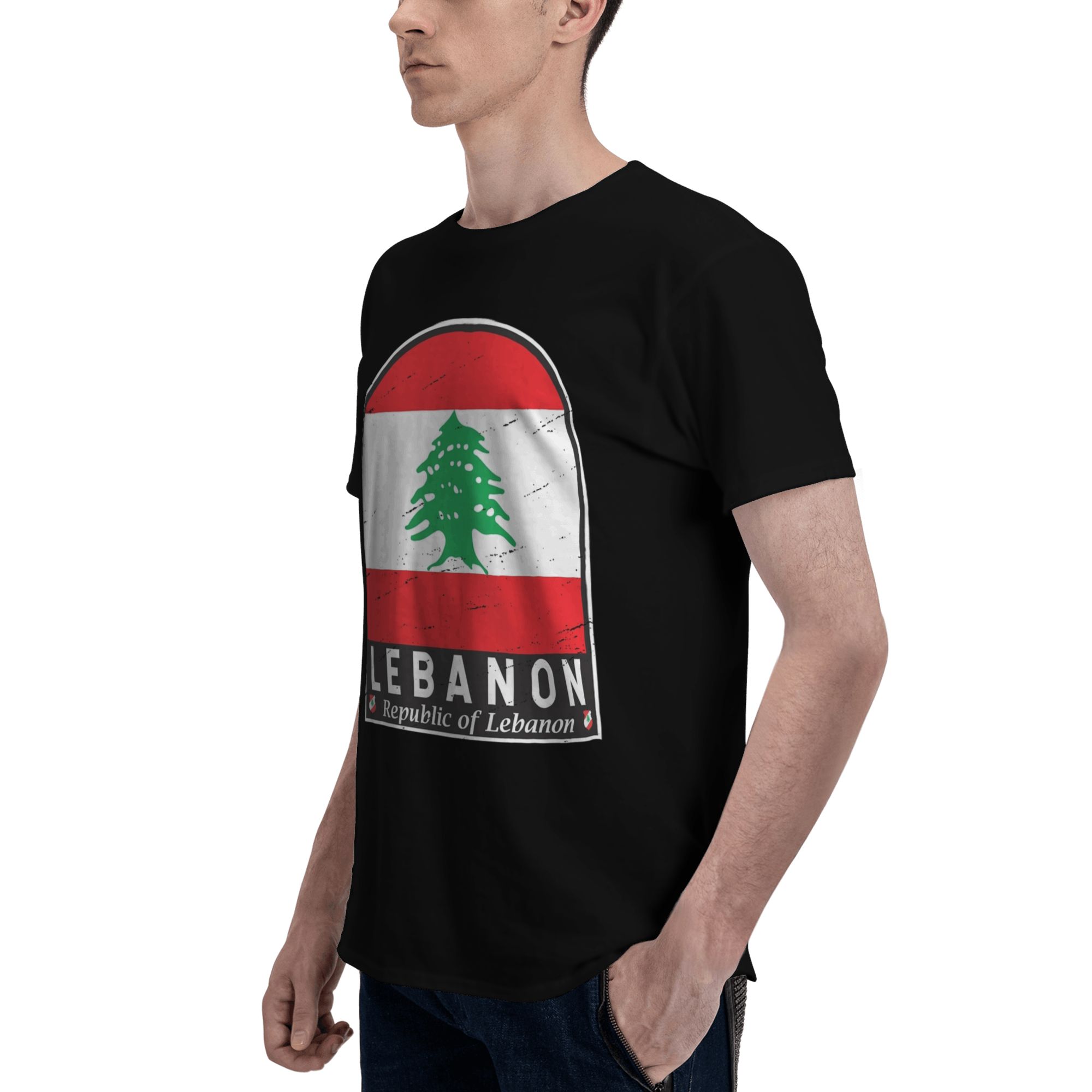 レバノン国旗ハートアクセサリー男性女性 Tシャツコットン T - Women Accessories Lebanon のレビューと価格