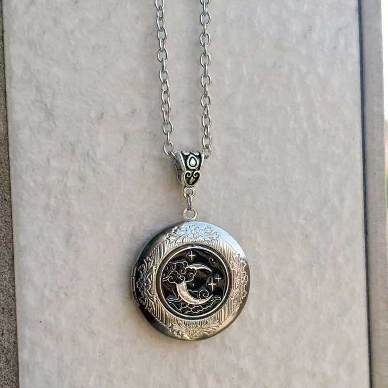 1個 ヴィンテージスタイルの三日月型ネックレス ユニセックス - Women'S Victorian Accessories のレビューと価格