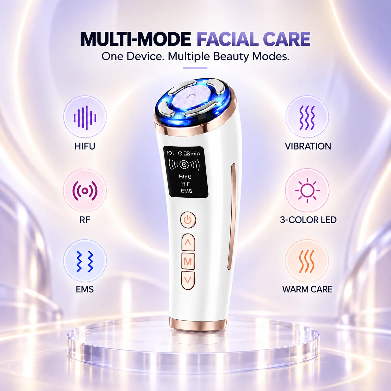 4 in 1 HIFU RF EMS フェイシャル美容機器  - Women Accessories In Uk のレビューと価格