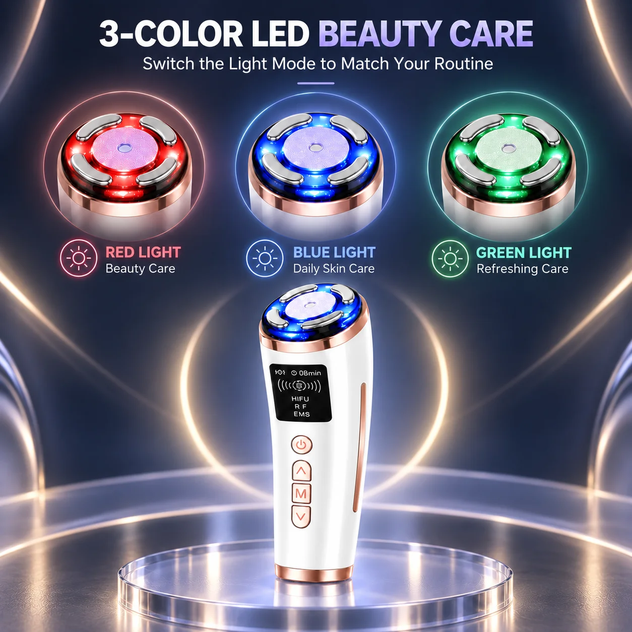 4 in 1 HIFU RF EMS フェイシャル美容機器  - Women Accessories In Uk のレビューと価格
