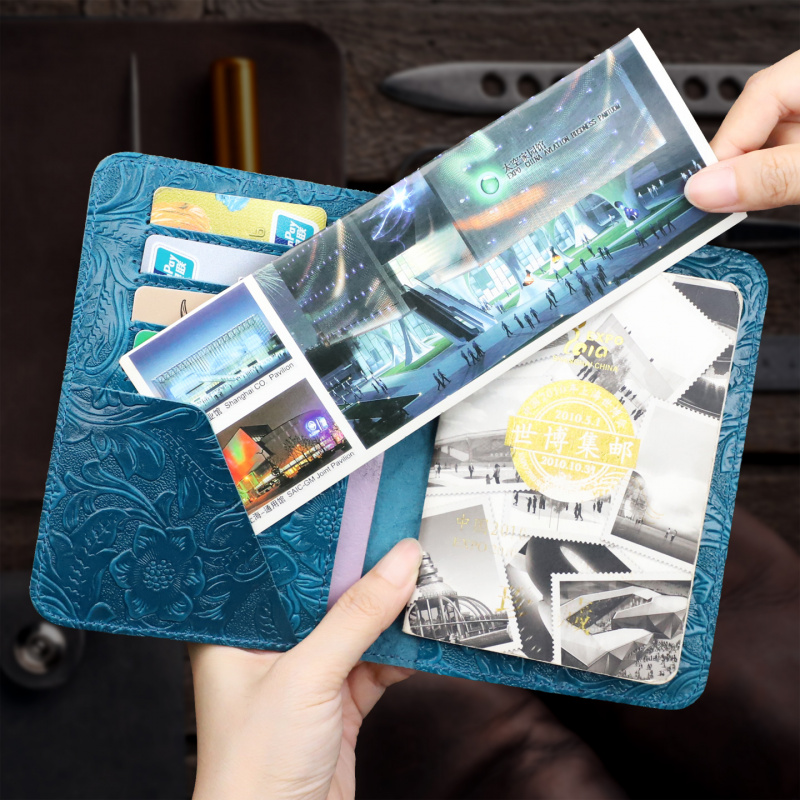 本革パスポートホルダー トラベルウォレット カバーケース 男 - Women'S Accessories Wallet のレビューと価格