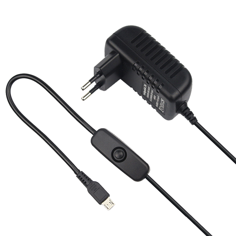 5V 3A ラズベリーパイ 3 モデル B+ 電源マイクロ  - Women Accessories In Uk のレビューと価格