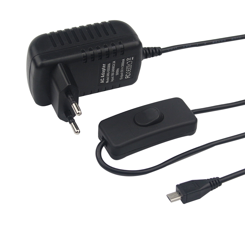 5V 3A ラズベリーパイ 3 モデル B+ 電源マイクロ  - Women Accessories In Uk のレビューと価格