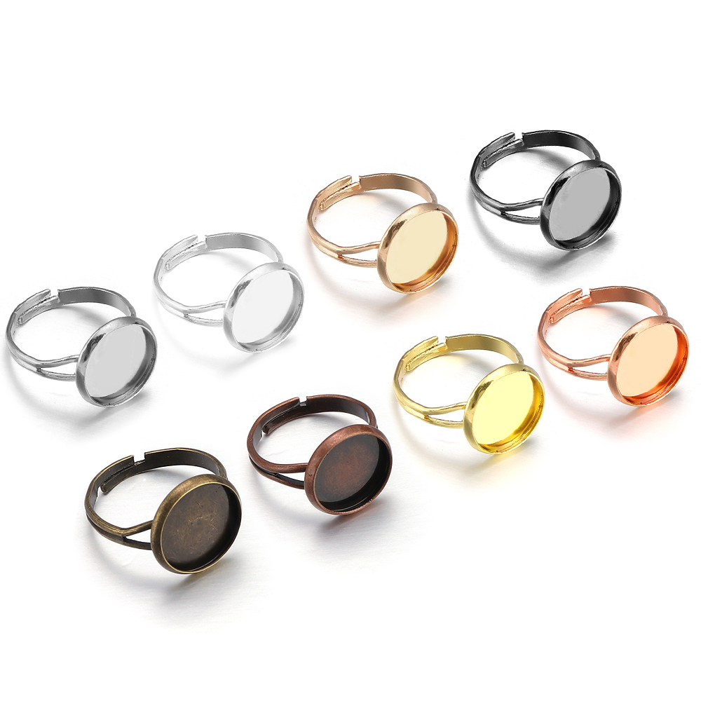 10 ピース/ロット調整可能なブランクリングベースフィット径 - Ring Set Adjustable のレビューと価格