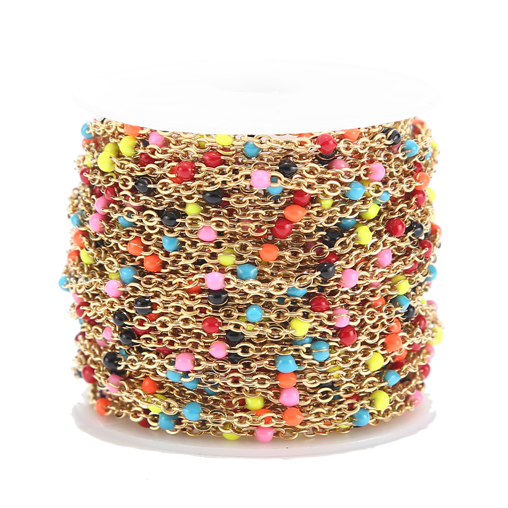 2 ミリメートル幅 2 メートルのステンレス鋼チェーンジュエ - Beaded Anklet Chain のレビューと価格