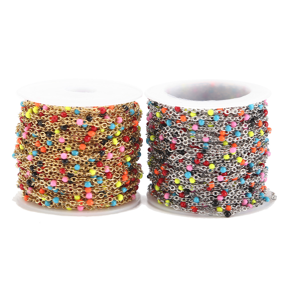2 ミリメートル幅 2 メートルのステンレス鋼チェーンジュエ - Beaded Anklet Chain のレビューと価格