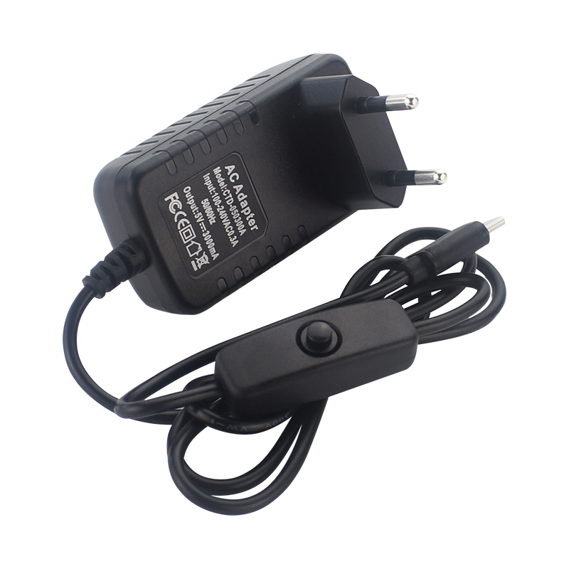 5V 3A電源供給装置、ON/OFFスイッチ付き、EU・US - Women Accessories In Uk のレビューと価格