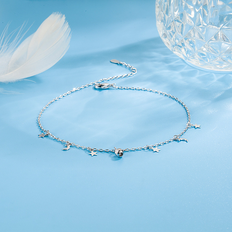 女性のためのKOFSAC-925スターリングシルバーのアンク - Beaded Anklet Chain のレビューと価格