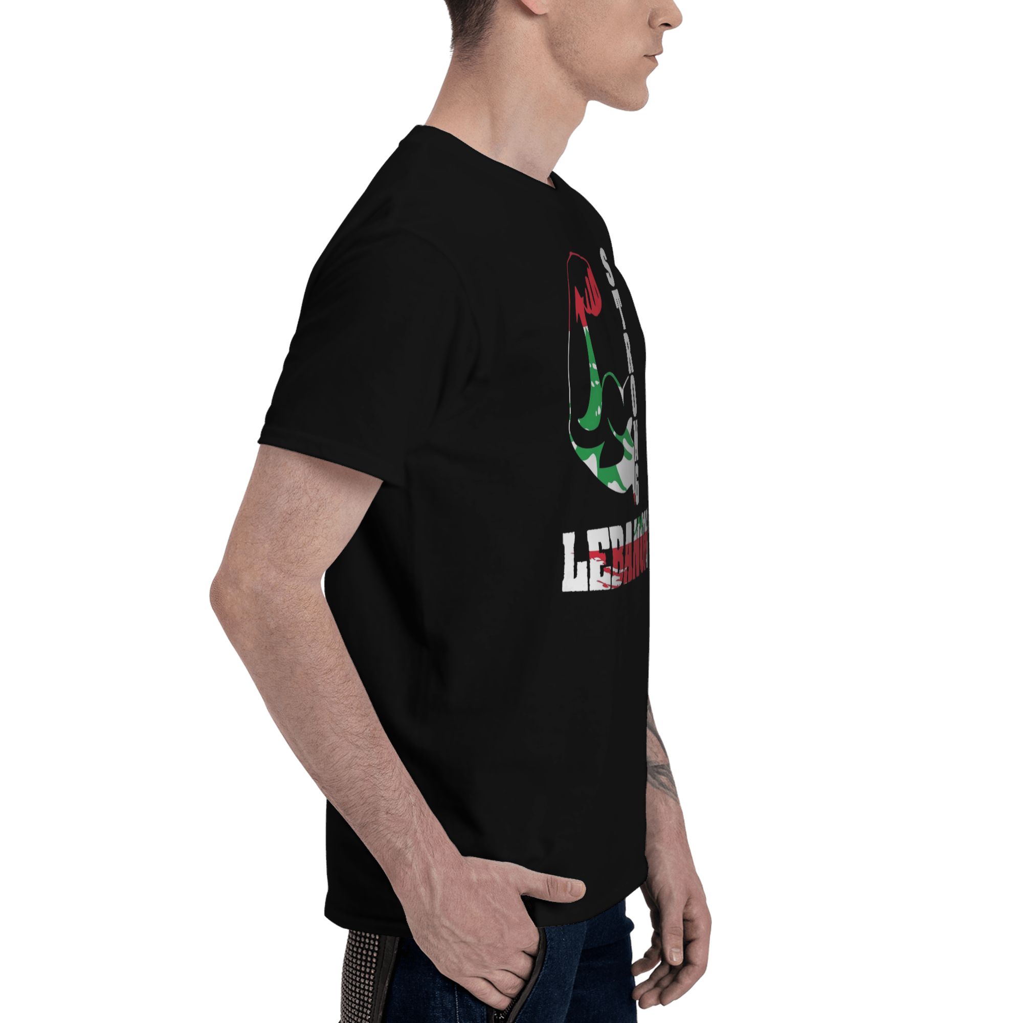 レバノン国旗ハートアクセサリー男性女性 Tシャツコットン T - Women Accessories Lebanon のレビューと価格