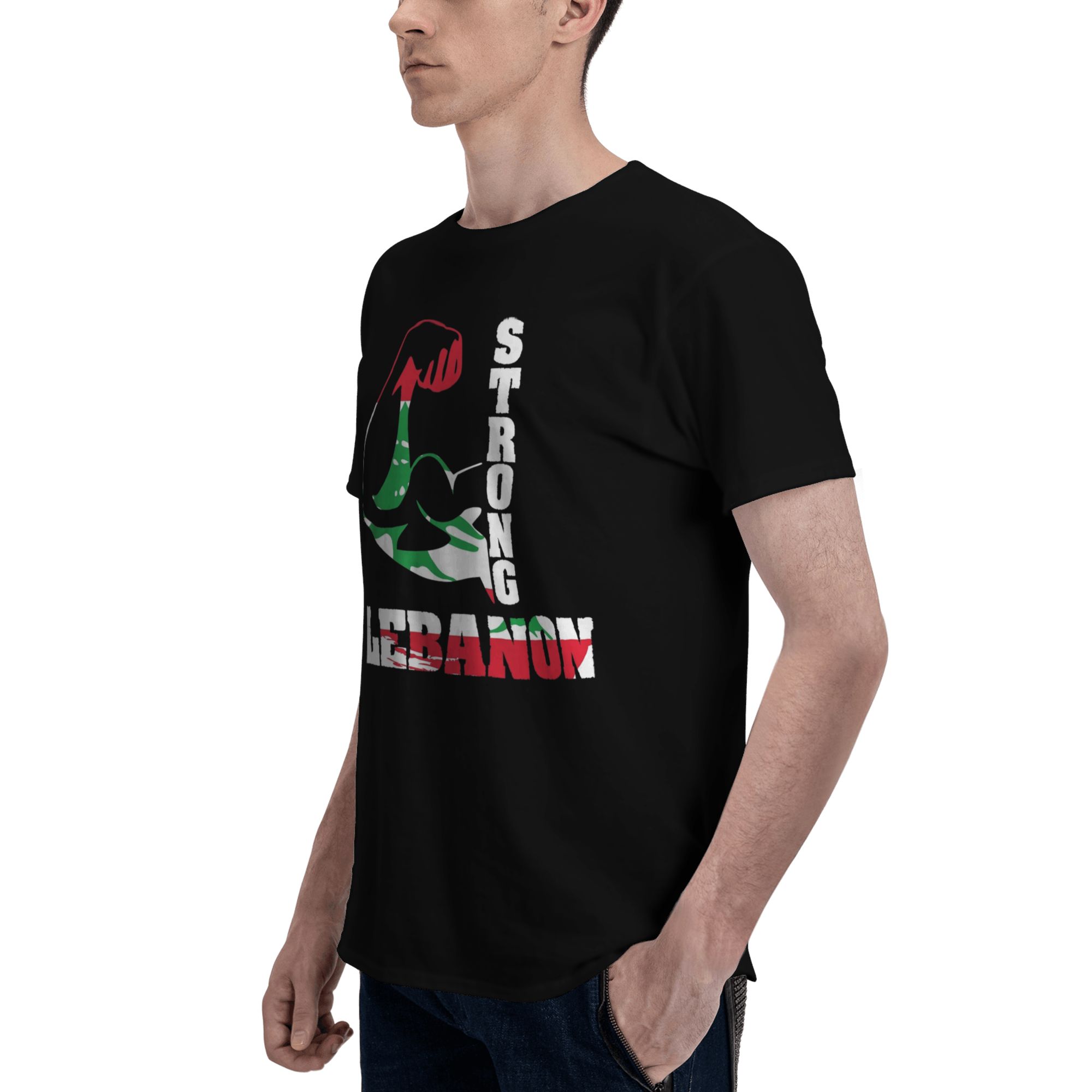 レバノン国旗ハートアクセサリー男性女性 Tシャツコットン T - Women Accessories Lebanon のレビューと価格