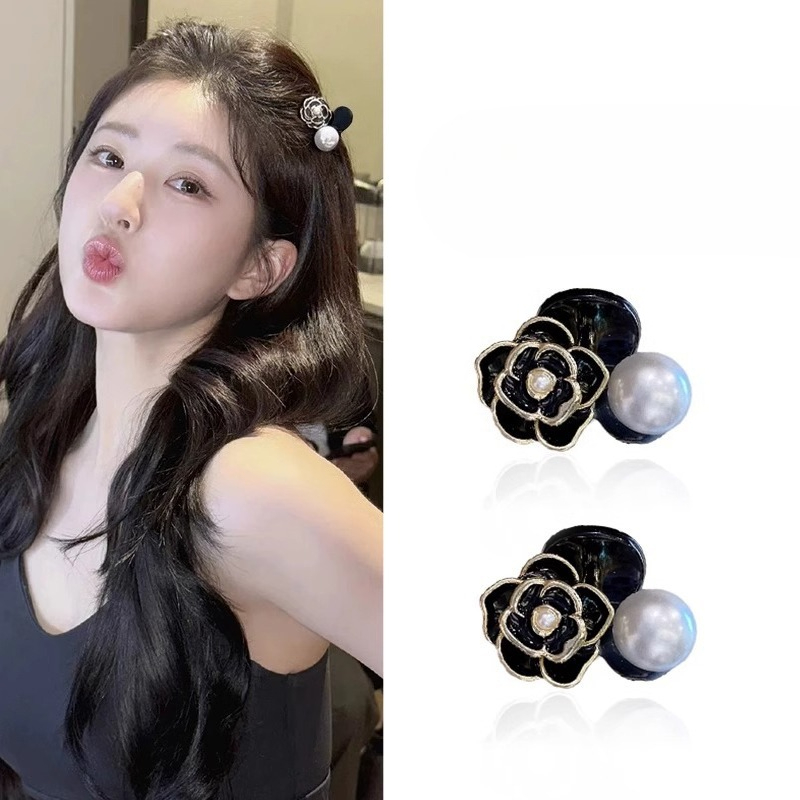 黒白真珠の花小さな髪爪甘いかわいい女の子の髪つかみクリップヘ - Women Accessories Combo Gift のレビューと価格