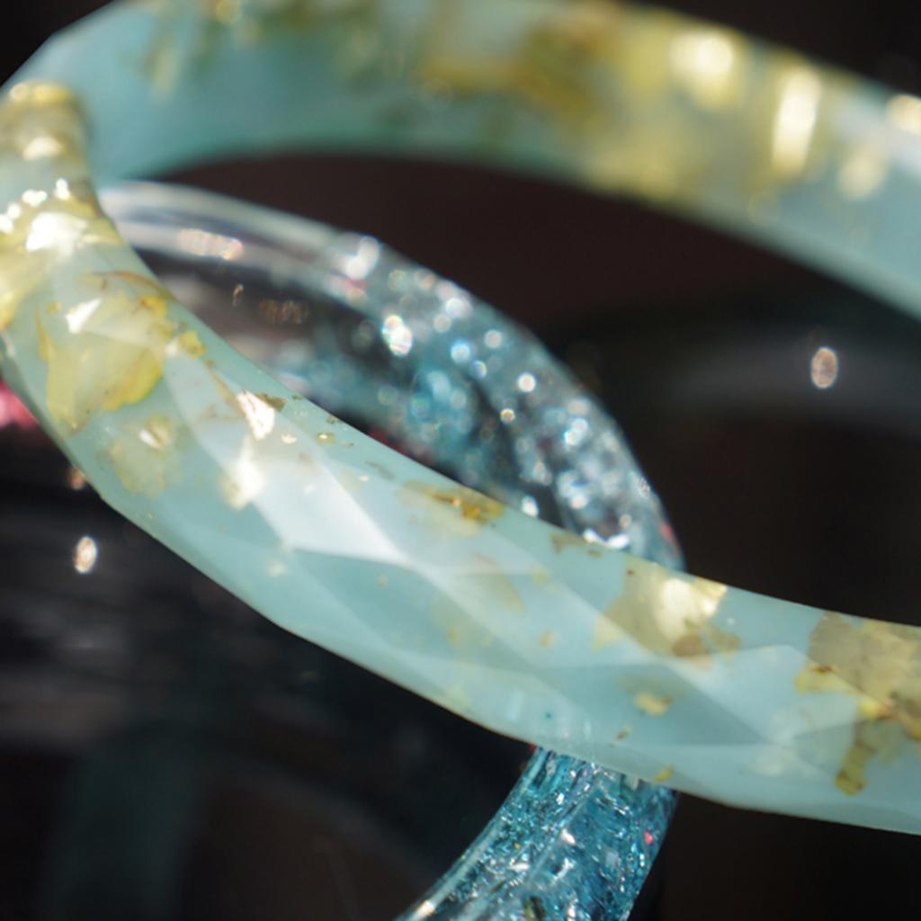 再利用可能なシリコン製ジュエリーモールド 透明レジンバングル - Resin Bangle Bracelet のレビューと価格