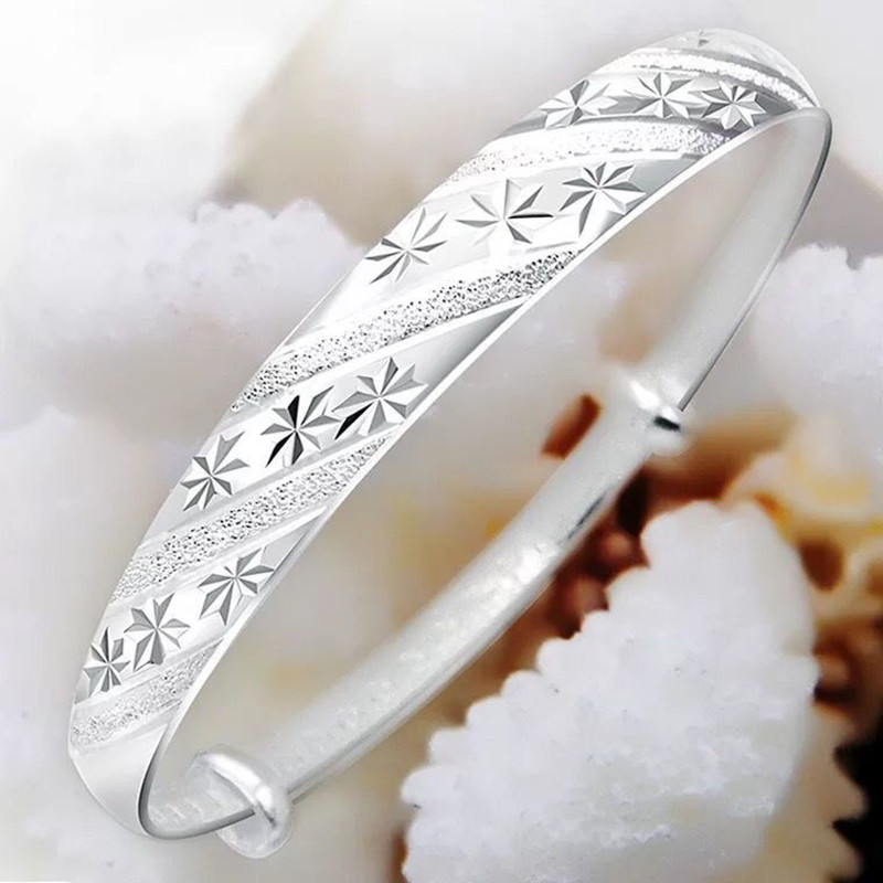 ホットセールファッション 925スターリングシルバー ラウン - Resin Bangle Bracelet のレビューと価格