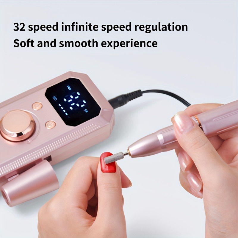 充電式電動ネイルドリルマシン、11種類のネイルドリルビットと - Women Accessories Combo Gift のレビューと価格