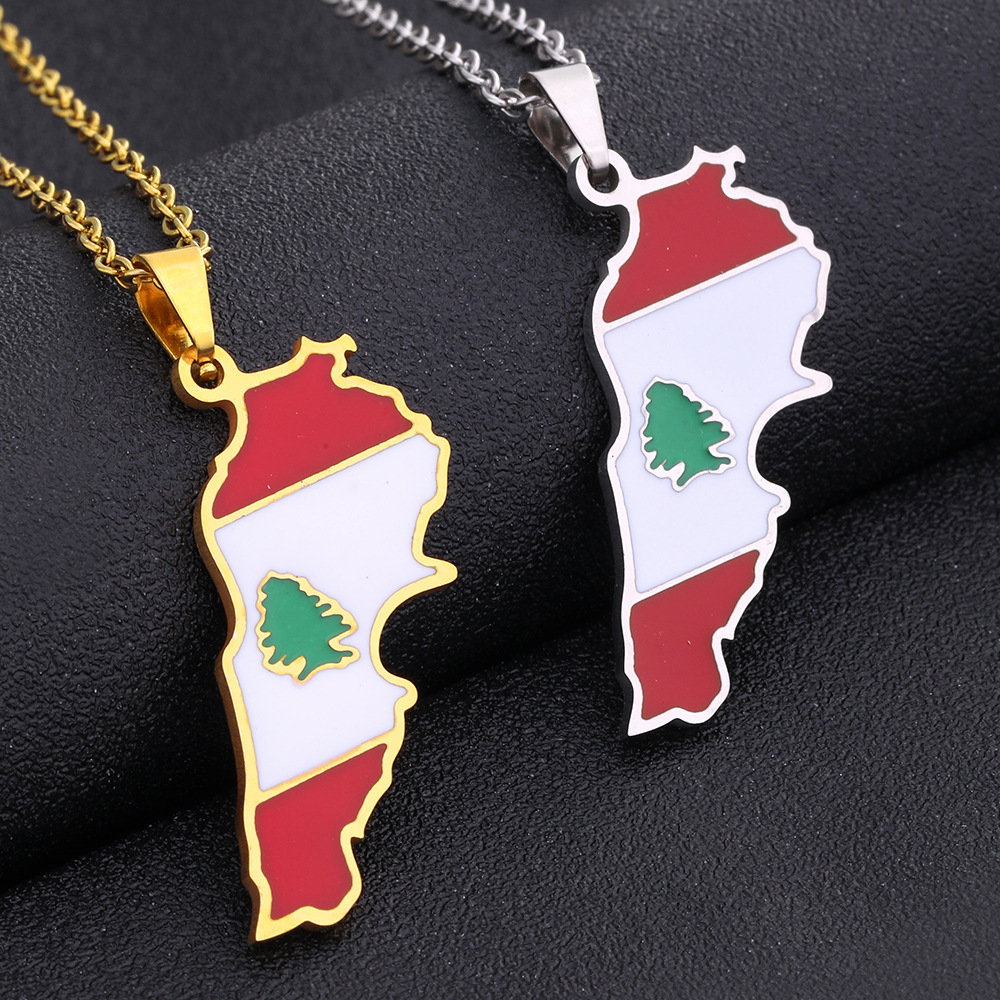 レトロなレバノンオイルドロップペンダントネックレス、男女兼用 - Women Accessories Lebanon のレビューと価格