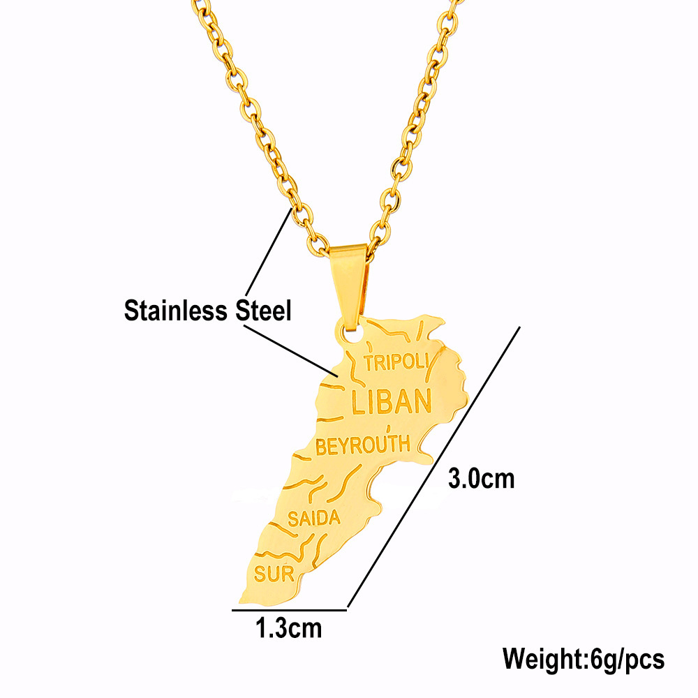 レトロなレバノンオイルドロップペンダントネックレス、男女兼用 - Women Accessories Lebanon のレビューと価格