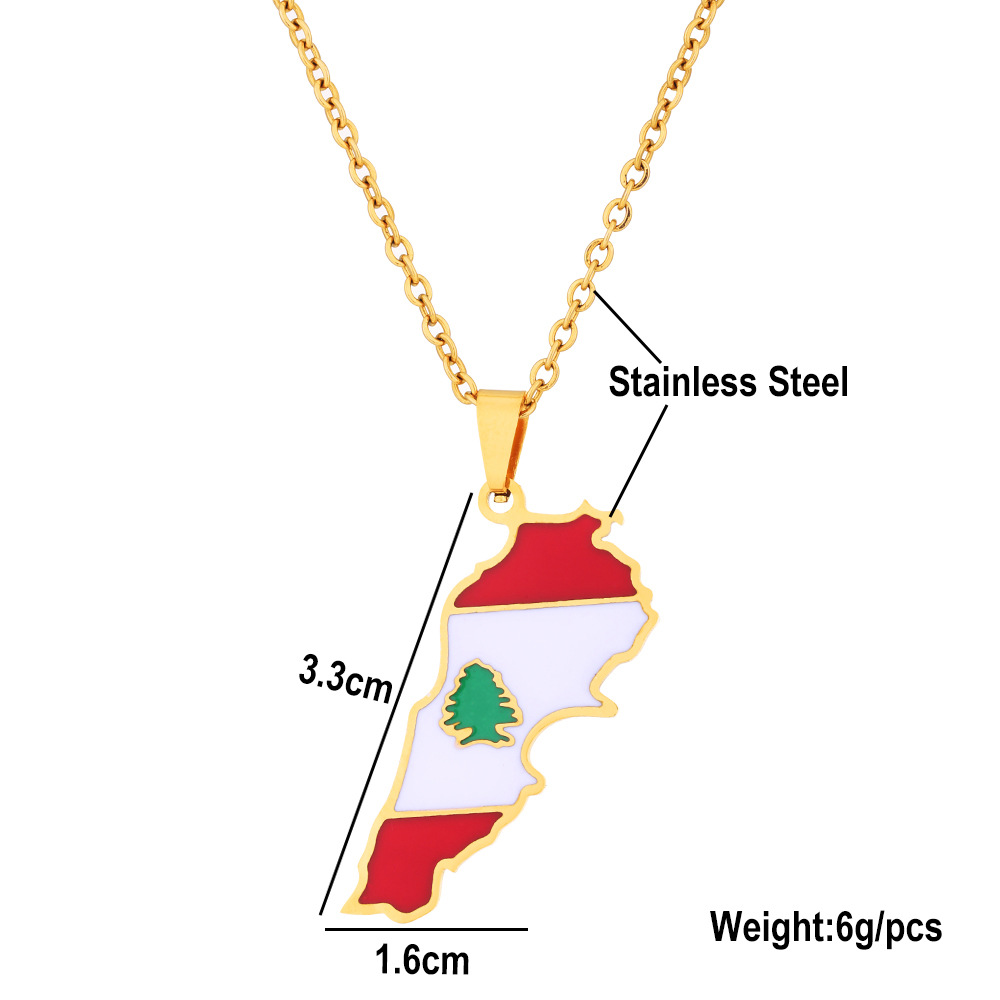 レトロなレバノンオイルドロップペンダントネックレス、男女兼用 - Women Accessories Lebanon のレビューと価格