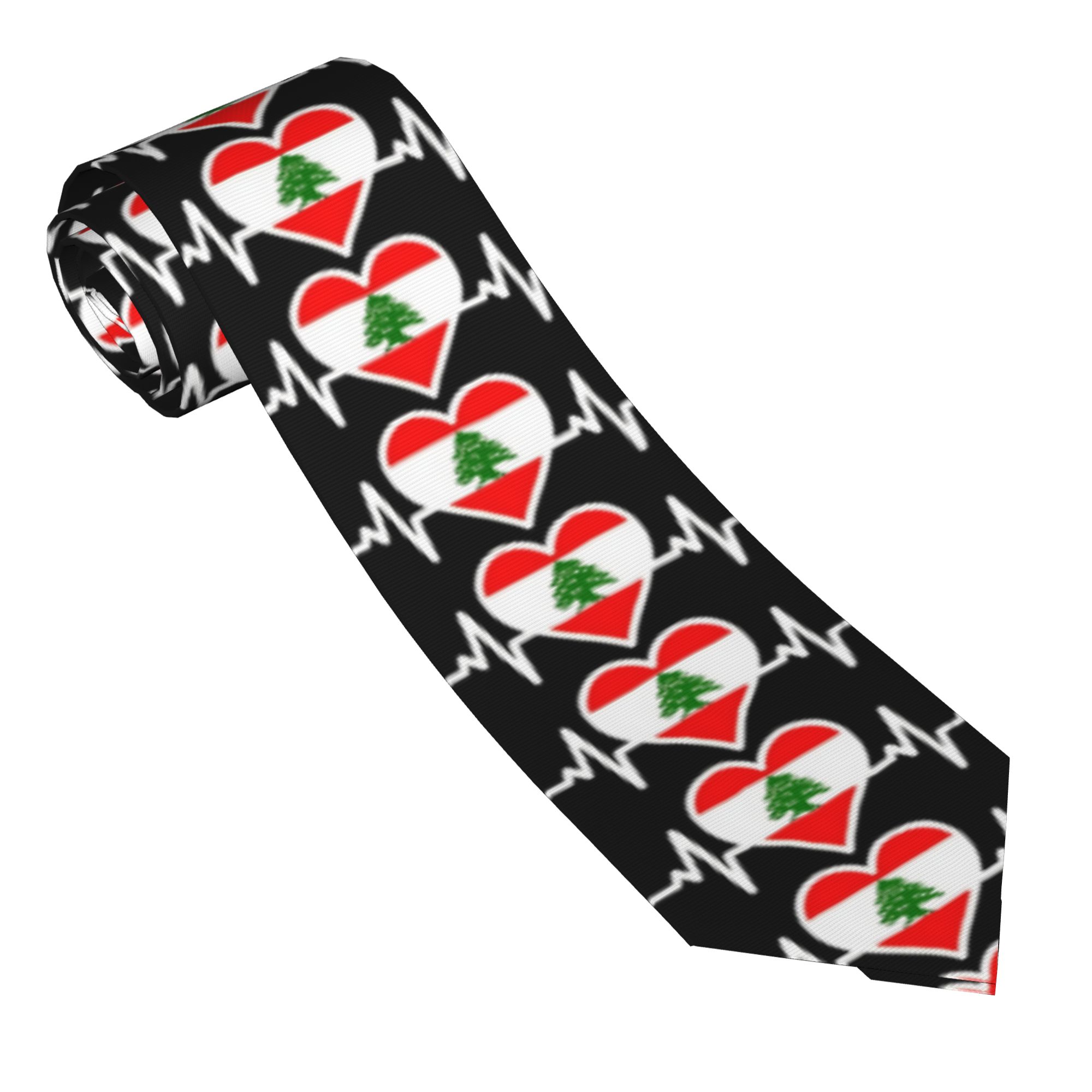 レバノン国旗レバノンのルーツハートビートギフトネクタイ日常着 - Women Accessories Lebanon のレビューと価格