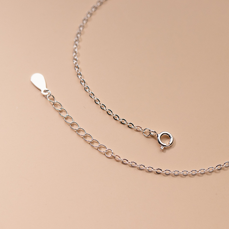 アンクレットシルバー925ファッション女性ジュエリー足ブレス - Beaded Anklet Chain のレビューと価格