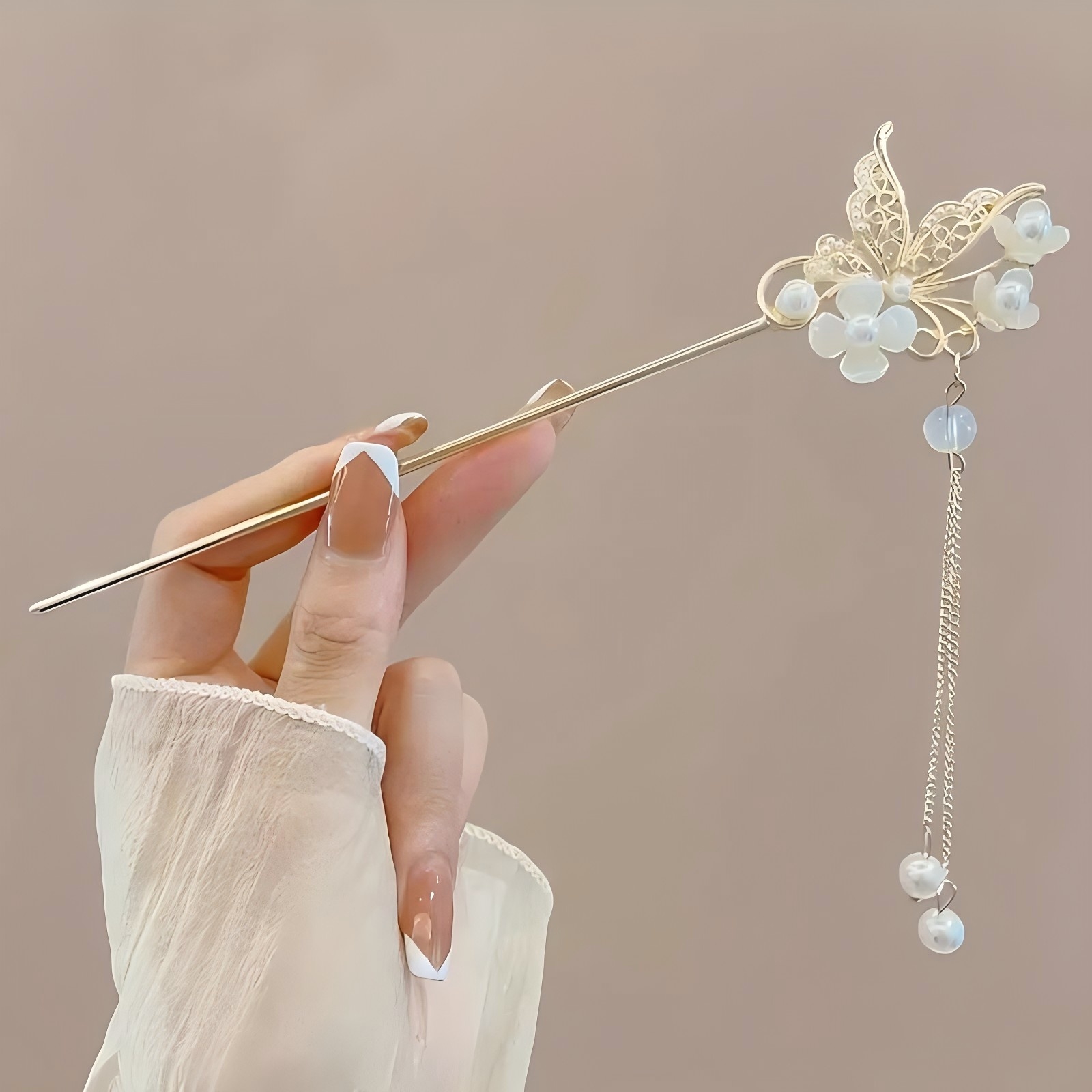 1/6 個エレガントな中国風のタッセルヘアスティック伝統的な - Women'S Accessories Designer のレビューと価格