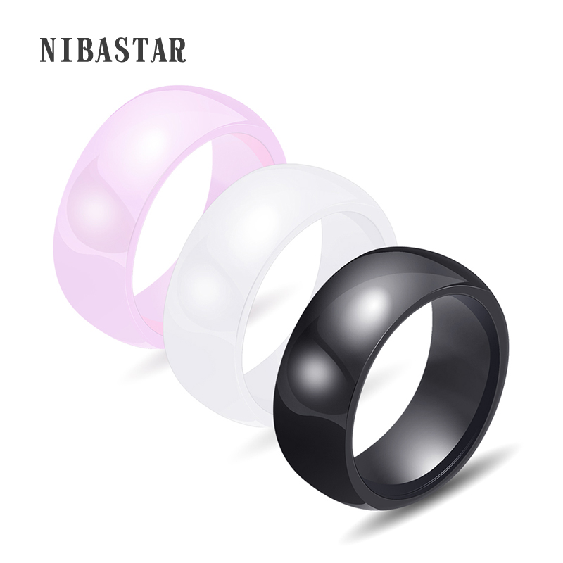 男性と女性のための磨かれたセラミックリング,婚約指輪,ジュエ - Women'S Accessories Online Shopping のレビューと価格