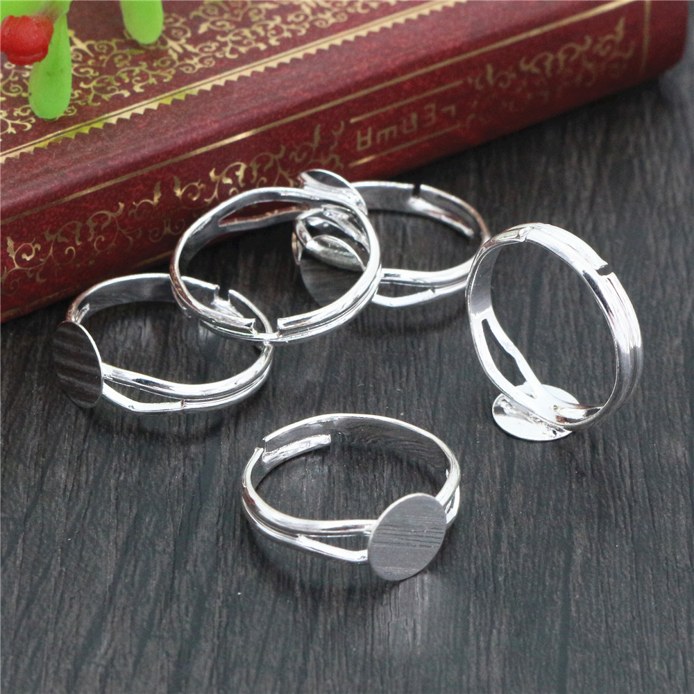 6/8/10/12 ミリメートル 10 個シルバーメッキブロ - Ring Set Adjustable のレビューと価格