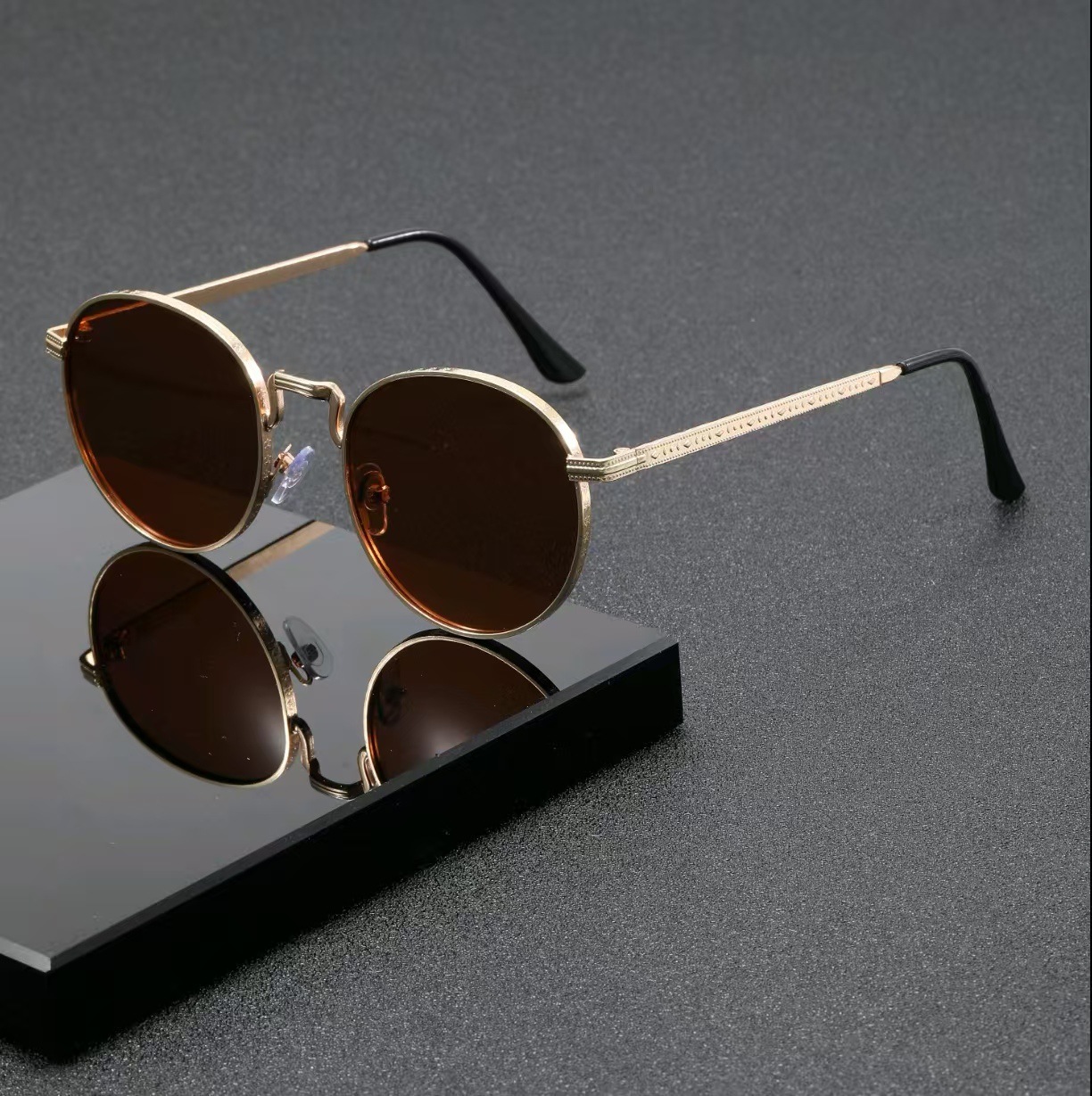 ファッションクラシックラウンドサングラス メンズ レディース - Women'S Accessories Designer のレビューと価格