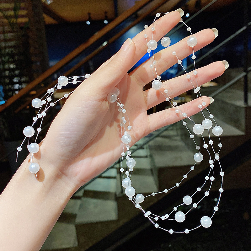エレガントなブライダルヘアヴァインビーズ手作り女性ヘッドバン - Women Accessories Combo Gift のレビューと価格