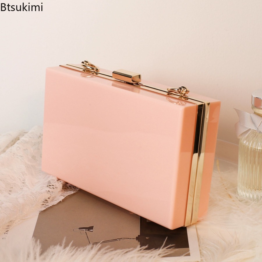ファッション透明アクリルイブニングクラッチバッグ女性ブティッ - Wallet Chain Bag のレビューと価格