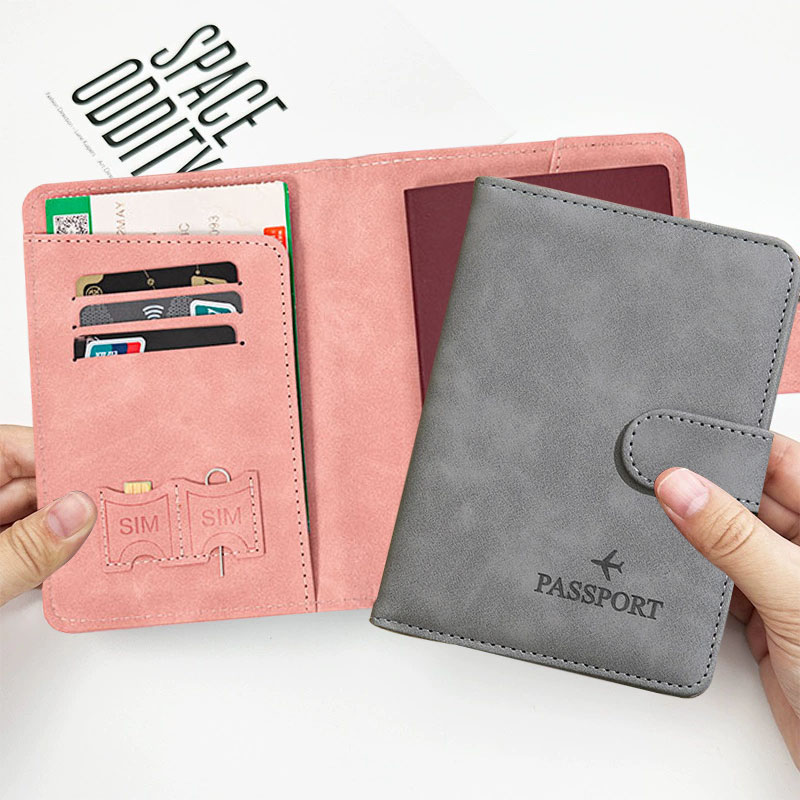 レザーパスポートホルダーカバーウォレットRFIDブロッキング - Women'S Accessories Wallet のレビューと価格
