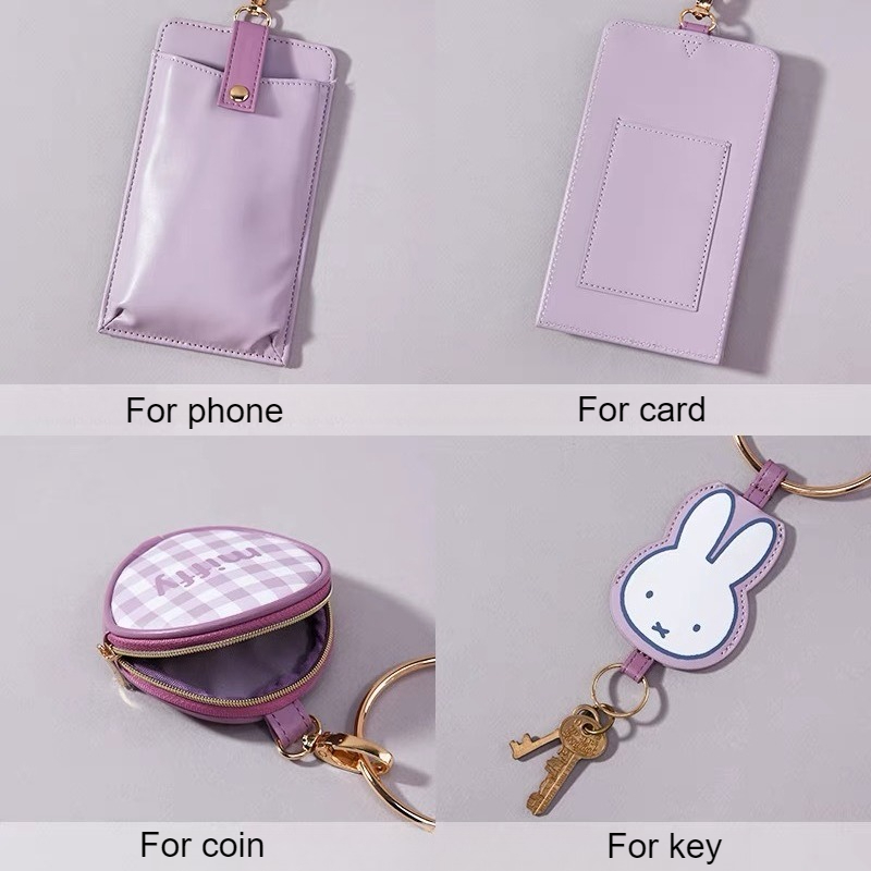 ミッフィー かわいい電話ポーチセット かわいい漫画キーホルダ - Women Accessories Combo Gift のレビューと価格
